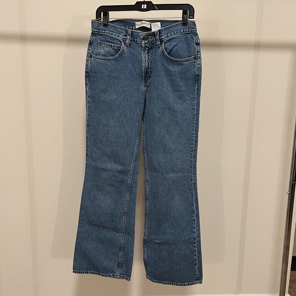 GAP Women's Jeans Flare Size 6 Ankle 100% Cotton - Inseam 29"